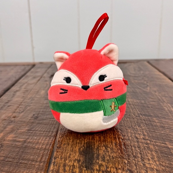Squishmallows Other - Squishmallows Ornament Fifi Fox Plush Holiday Christmas Soft Toy